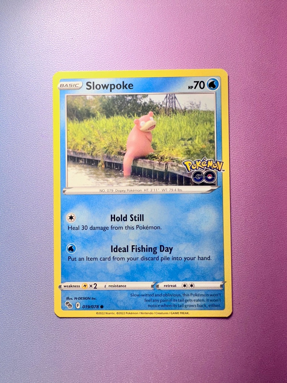 slowpoke - 019/078 (common) — pokémon go